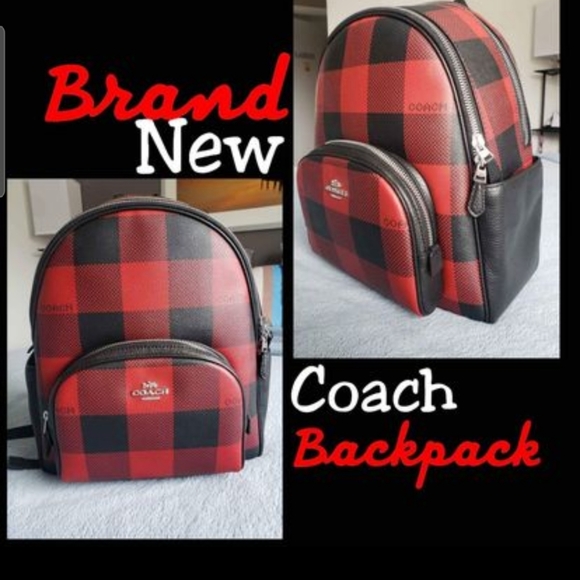 COACH Plaid Backpack - Picture 4 of 4